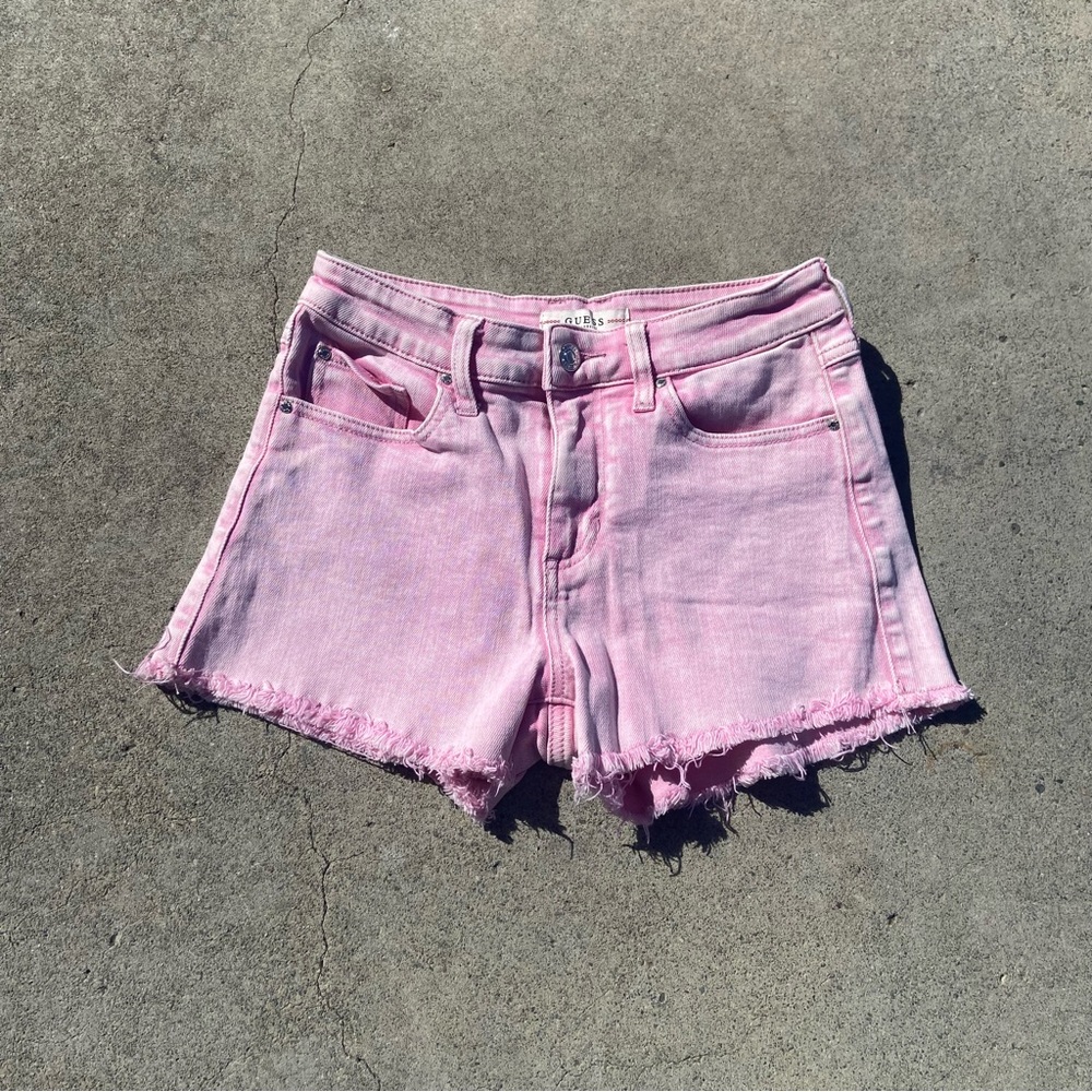 Guess pink shorts